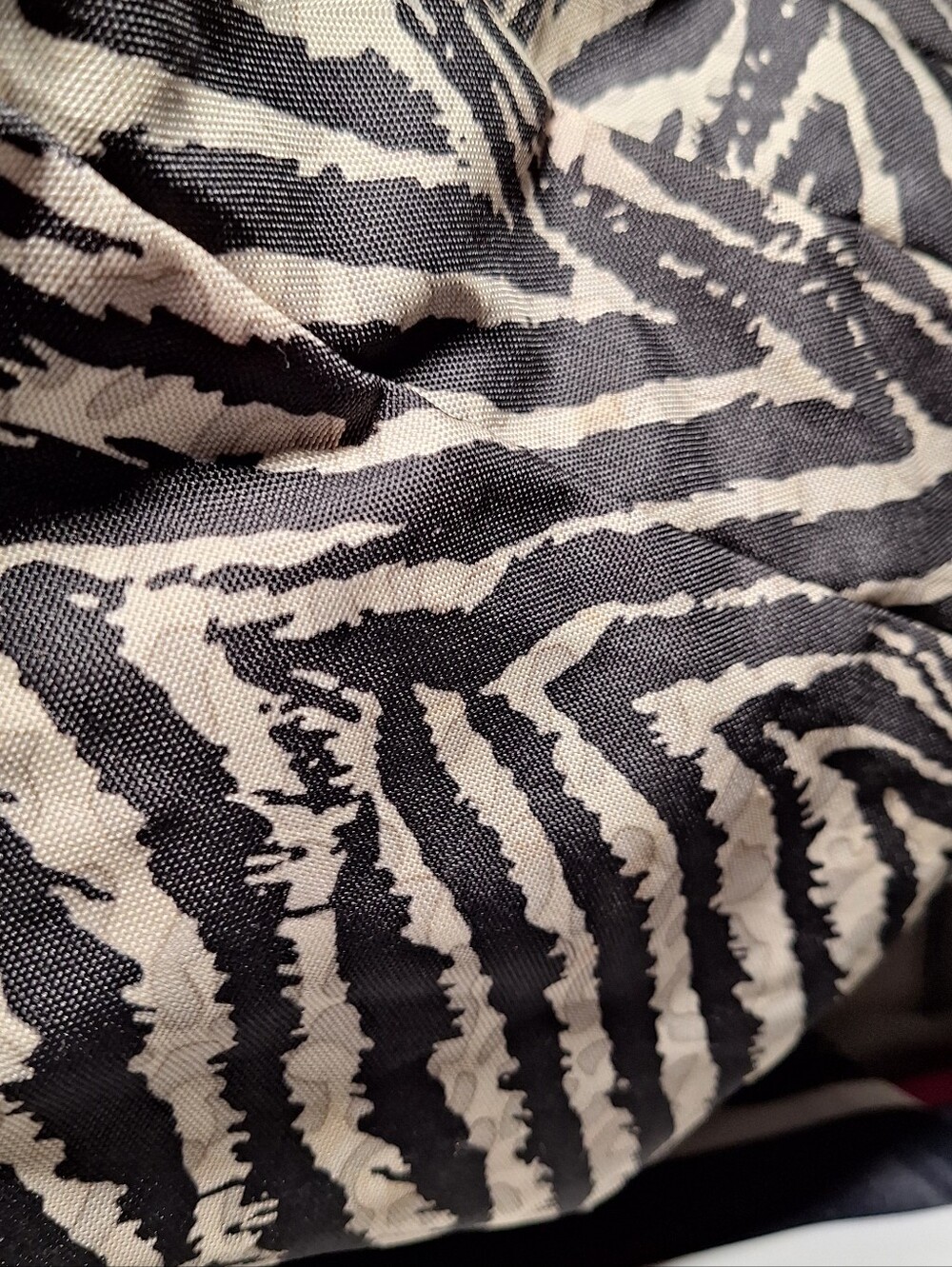 Jansport Backpack, Zebra Stripes, Black & Grey With Pink Accents - Picture 5 of 13